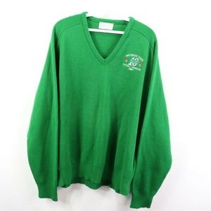 Vintage 1987 Michigan State Football Sweater Green